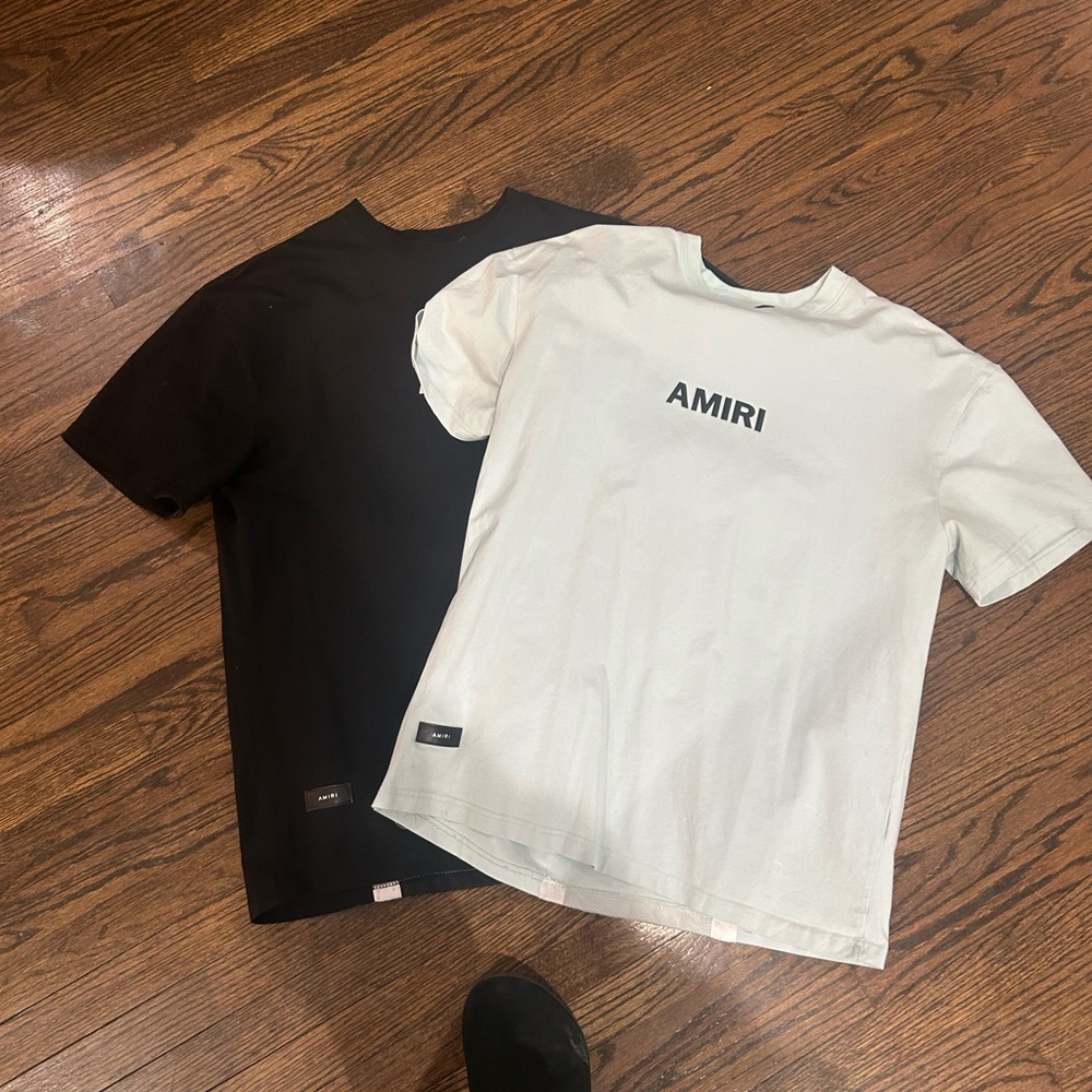 AMIRI Black and White T-Shirt Set